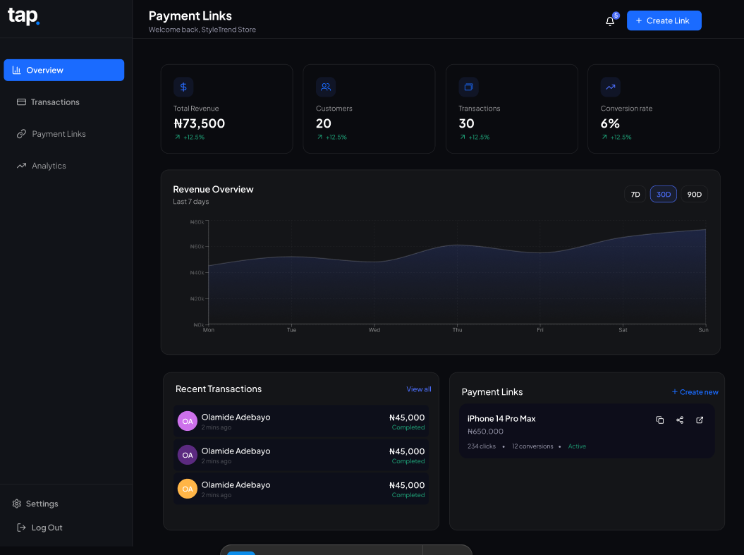 Dashboard Preview